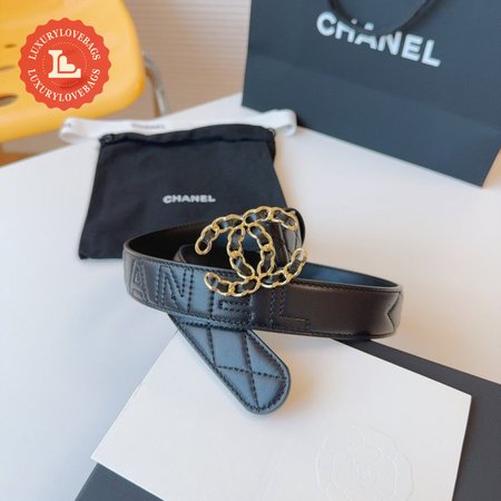 Chanel Black Limited Edition Belt 3.0cm