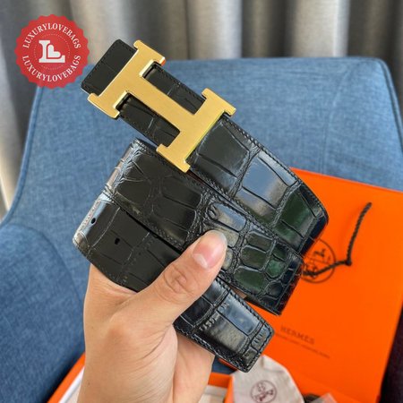 Hermes Black Belt 3.8cm