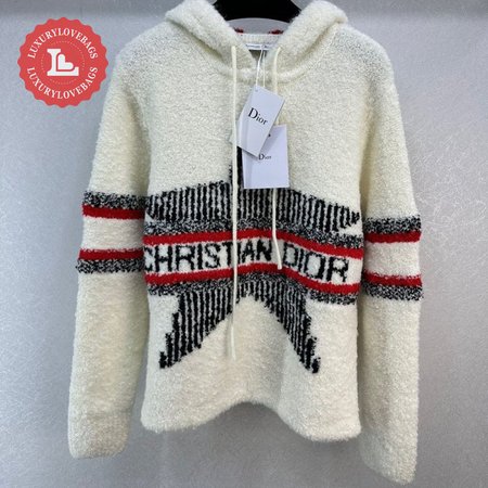 Dior Five-pointed Star Hooded Knit Hoodie