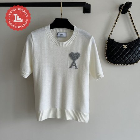 Amiri White Knit T-Shirt