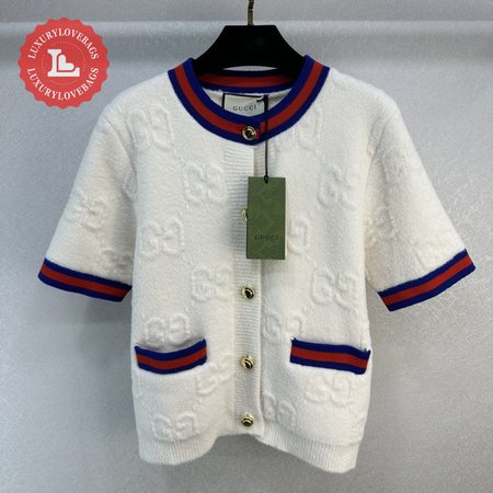 Gucci White knit Short Sleeve