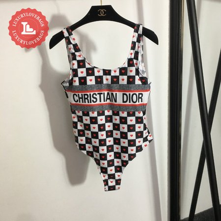 Dior Grid One-Piece Swimsuit