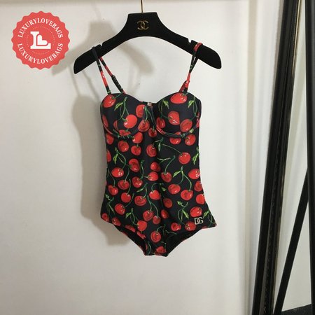 Dolce & Gabbana Cherry One-Piece Swimsuit