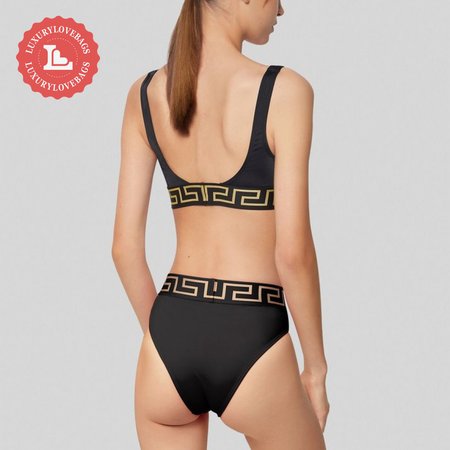 Versace Black Two-Piece Swimsuit