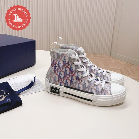 Dior B23 High Top Red Blue Oblique 35-45