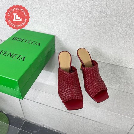 Bottega Veneta Red Intrecciato Curve Heeled Sandals 34-41