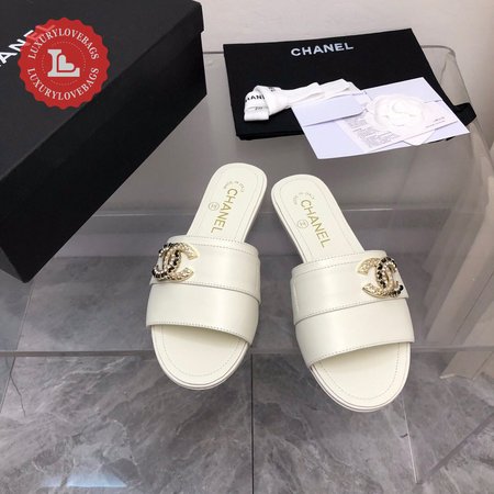 Chanel White Sandals 35-41