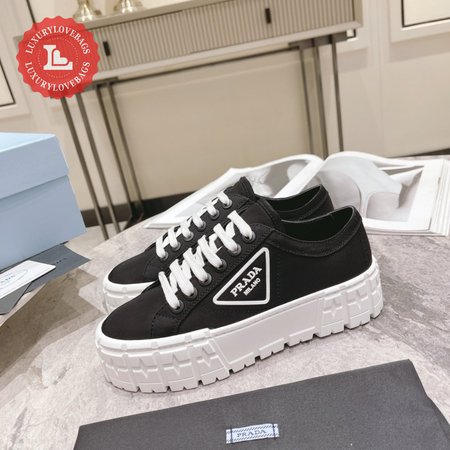 Prada Lug-Sole Platform Sneakers