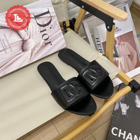 Dolce & Gabbana Black Logo Slides