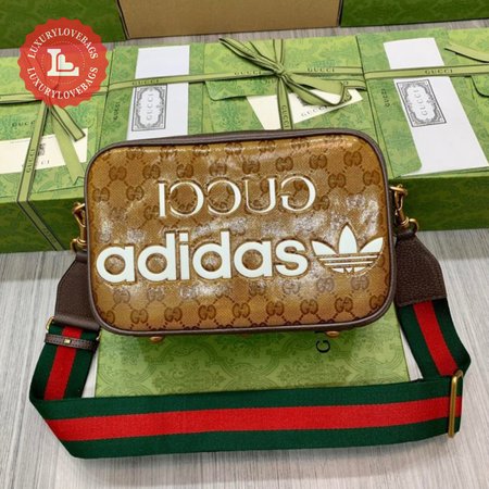 Gucci x Adidas Small Shoulder Bag Beige/Brown