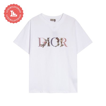 Dior Floral Logo T-shirt Men's White