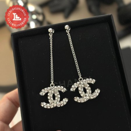 Chanel CC Long Earrings