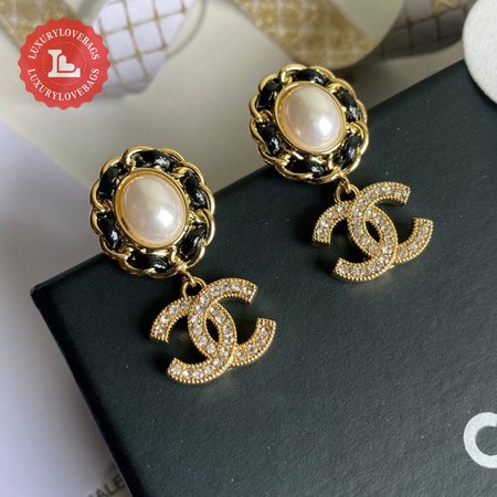 Chanel Pearl CC Earrings