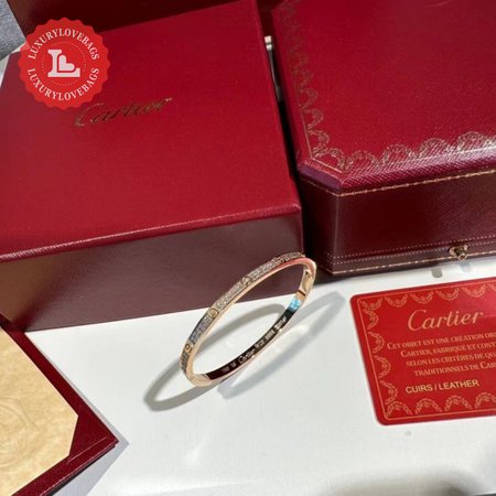 Cartier Love Bracelet 18k White Gold Diamonds