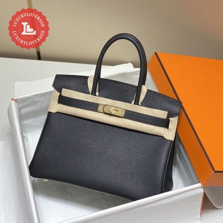 Hermes Birkin 30 Togo Black & Gold