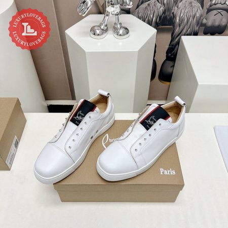 Christian Louboutin White FAV Fique A Vontade Sneakers