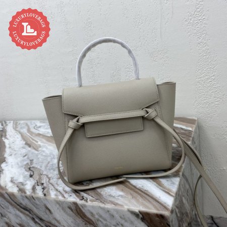 Celine Belt Nano Bag In Grained Calfskin