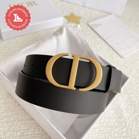 Dior Saddle Belt Calfskin Black