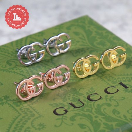 GUCCI GG Tissue Gold Earrings