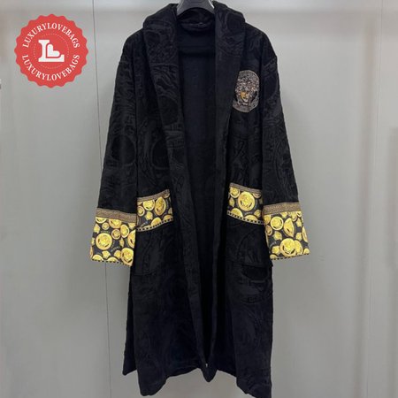 Versace Baroque Cotton Terry Bathrobe