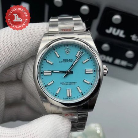 Rolex Oyster Perpetual 41 Tiffany Turquoise Watch