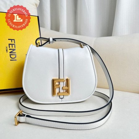 Fendi C'mon Nano White Leather Charm