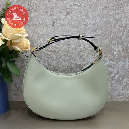 Fendigraphy Small Bag Mint Green Leather Pouch