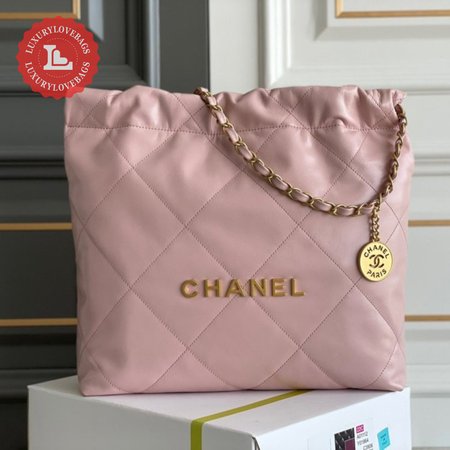 Chanel Calfskin Quilted Chanel 22 Rose Clair