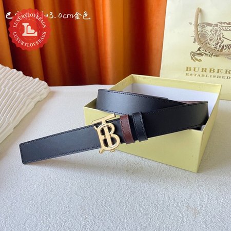 Burberry Leather Reversible TB Belt