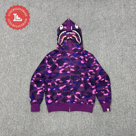 Bape Hoodie Shark Camo Print