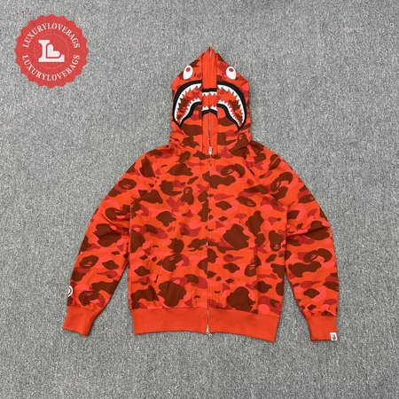 Bape Hoodie Shark Camo Print