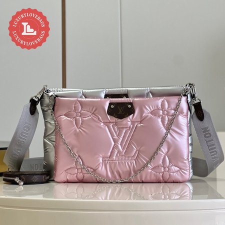 Maxi Multi Pochette Accessoires Silver/Pale Pink