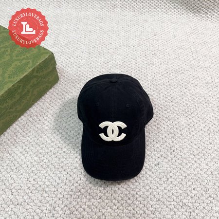 Chanel Cotton CC Cap Hat Black