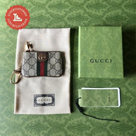 Gucci Ophidia Key Case Beige/Ebony