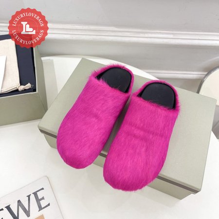 Marni High Quality Horsehair Slippers