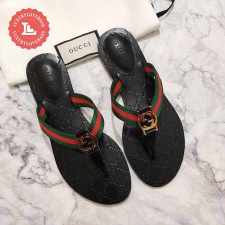 GUCCI Interlocking GG Logo Sandals