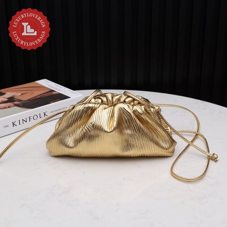 Bottega Veneta Mini Pouch Gold