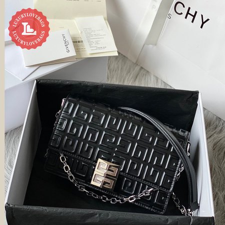 Givenchy Small 4G Bag In 4G Coated Canvas With Chain