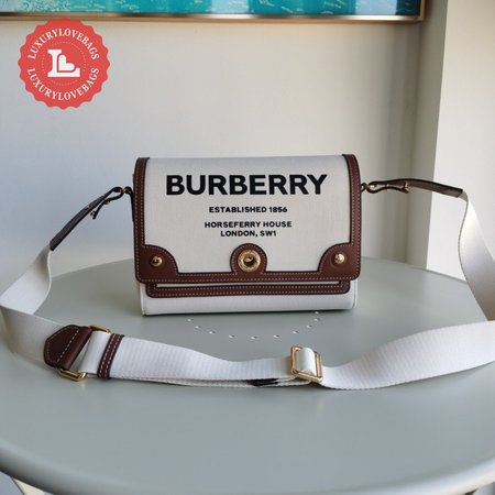 Burberry Horseferry Print Canvas Note Bag Natural/Tan 80302491