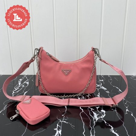 Prada Re-Edition 2005 Saffiano Leather Bag Petal Pink 1BH204