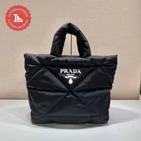 Prada Re-Nylon Padded Tote Bag Black 2VG082