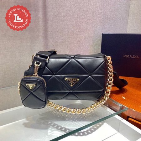 Prada Shoulder Bags Black 1BD292