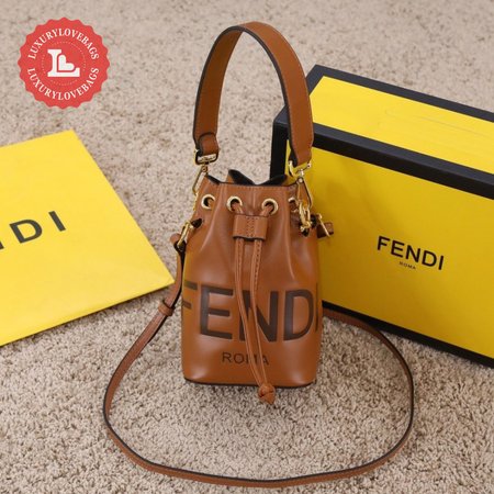 Fendi Mon Tresor Brown Leather Mini-Bag 8BS010AC9LF0QVK