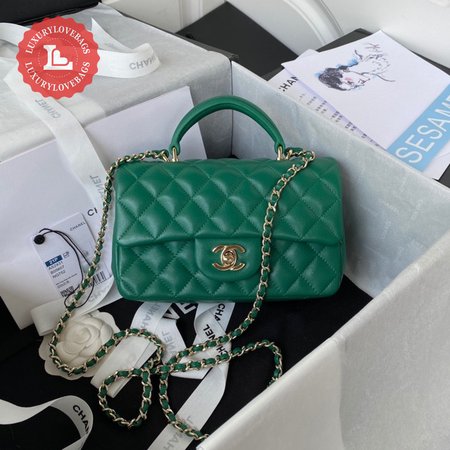 Chanel Mini CF Handle AS243?1 Green