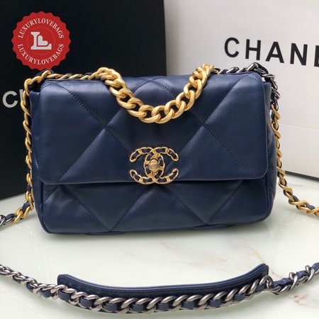 Chanel 19 AS1160 Navy Blue