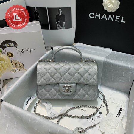 Chanel Mini Cf Handle Bags Lambskin Leather Crossbody Shoulder Bag