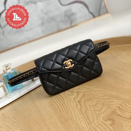 Chanel Pre-Owned Leather Hip Clutch Bag