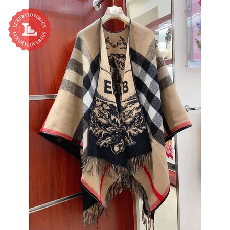 Burberry Cashmere Poncho Shawl