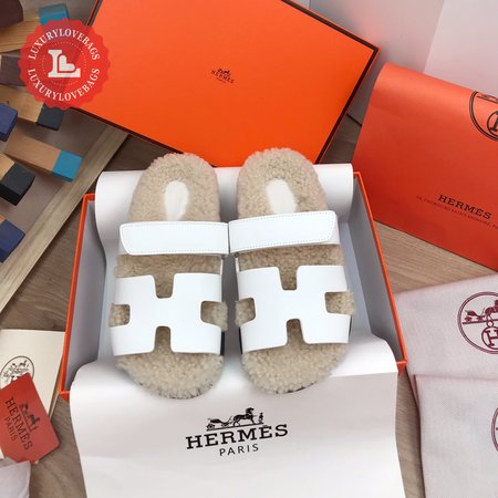 Hermes Chypre Sandal White