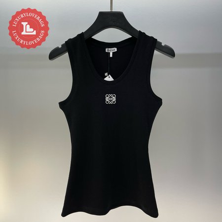 Loewe Cotton Anagram Tank Top Black